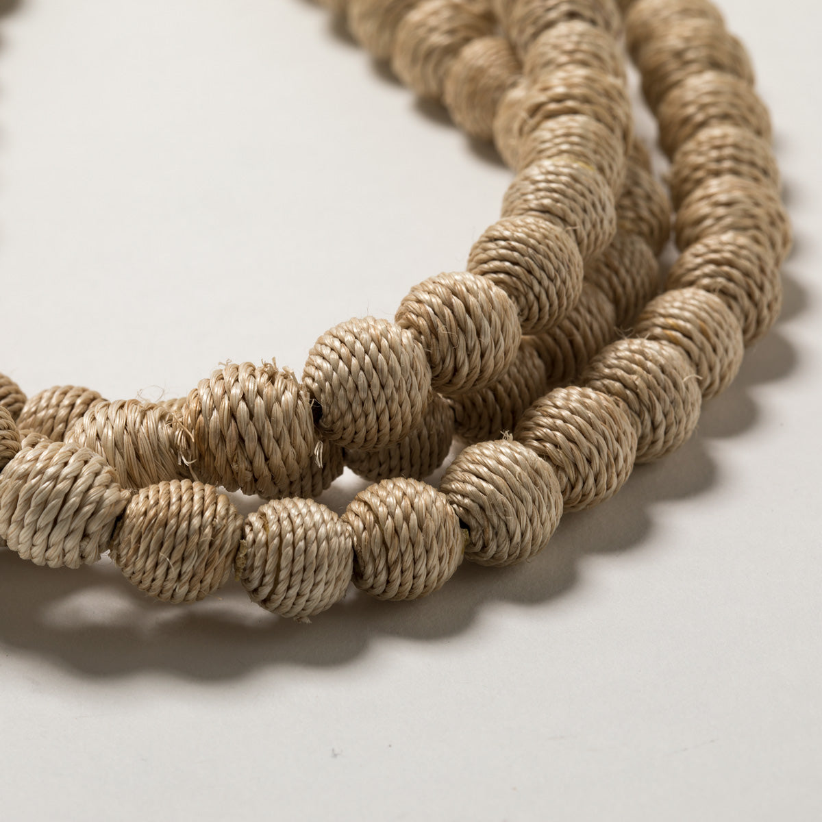 Lori Weitzner Calypso Necklace Wrapped Beading, Adjustable Closure
