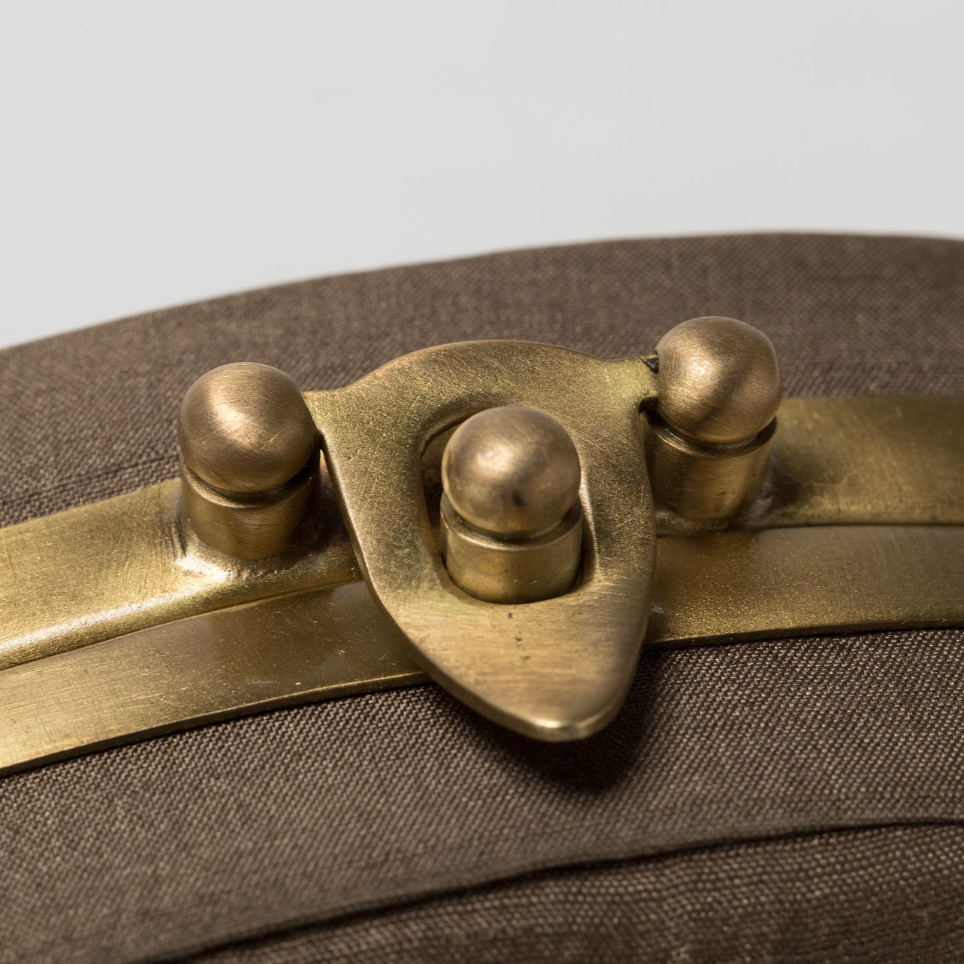 Lori Weitzner Gaia Clutch, Oval Bag with embroidery and hidden chain